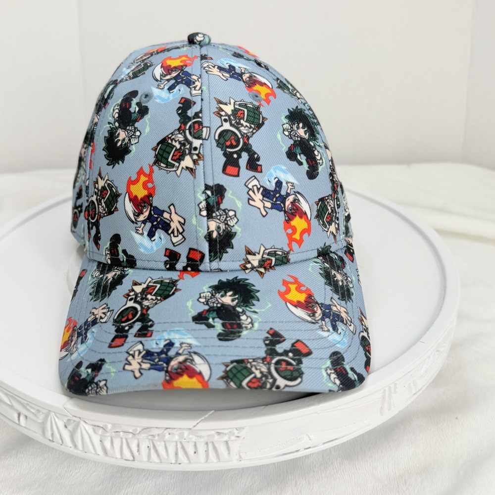 My Hero Academia Snapback Hat Unisex OS Blue Excellent All Over Print Anime Cap